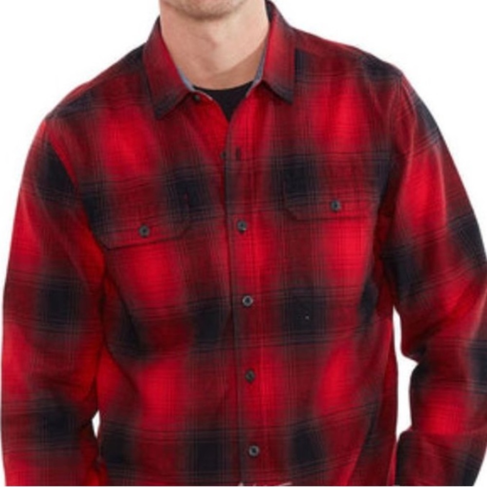 NWT Woolrich Red & Black Plaid Ultimate Flannel Shirt